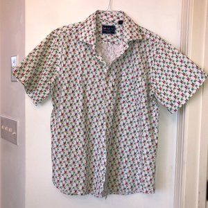 Men's Charleston Threads Surf Boards and Palm Trees Short Sleeve Shirt Size XL